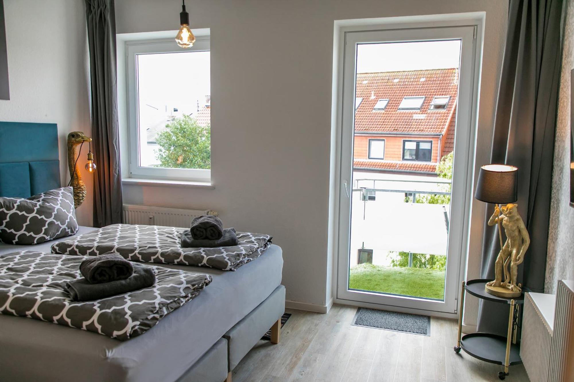 City Apartment "Hans Seat" Rostock Mit Rooftop-Terrasse Exterior foto